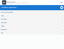 Tablet Screenshot of allhallows.org