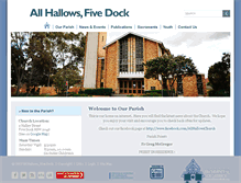 Tablet Screenshot of allhallows.org.au