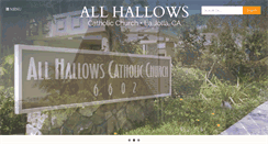 Desktop Screenshot of allhallows.com